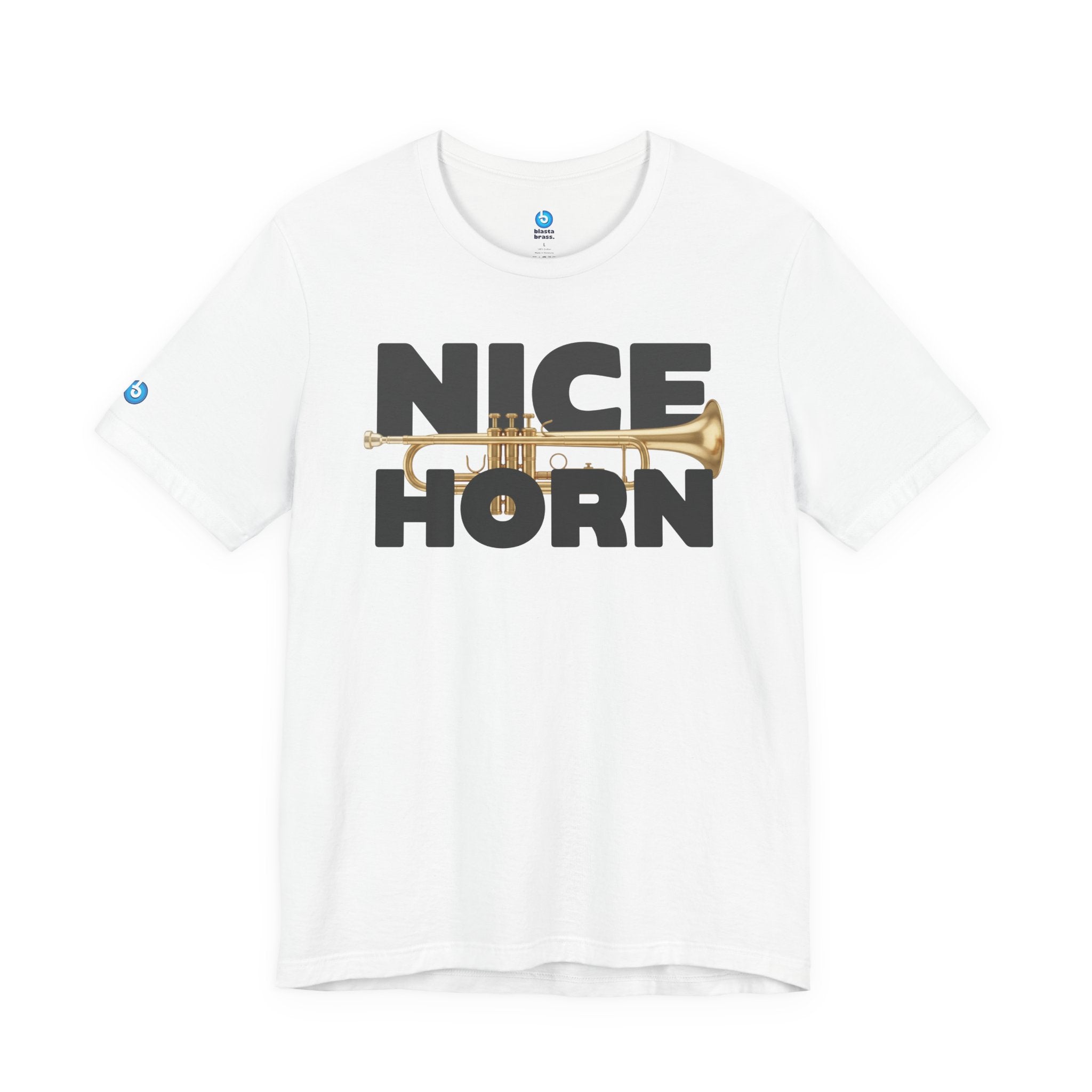 Nice Horn Trumpet Graphic T-Shirt — Brass Musician Tee