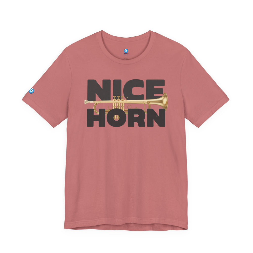 Nice Horn Trumpet Graphic T-Shirt — Brass Musician Tee