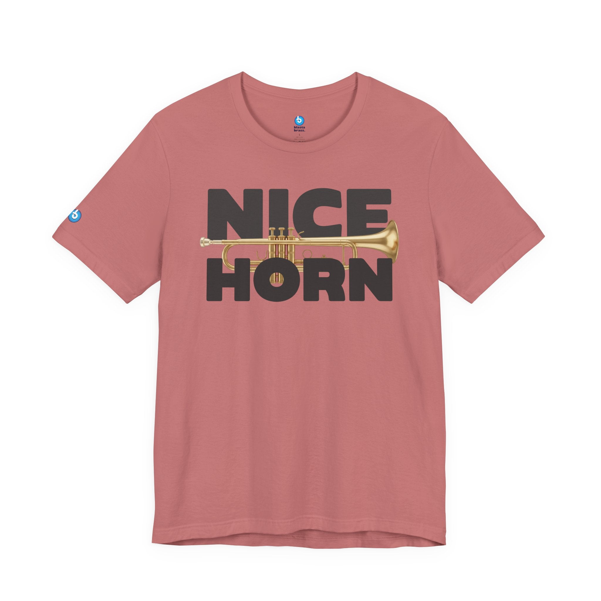 Nice Horn Trumpet Graphic T-Shirt — Brass Musician Tee