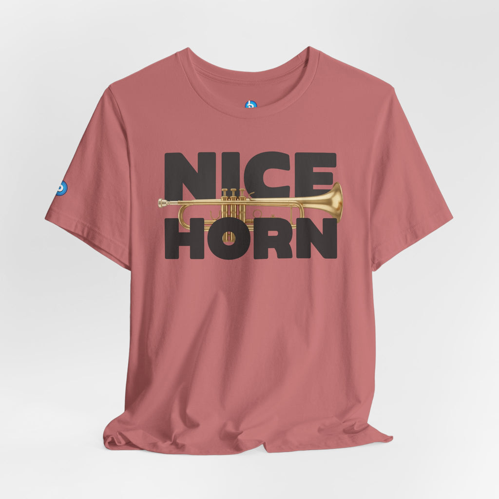 Nice Horn Trumpet Graphic T-Shirt — Brass Musician Tee