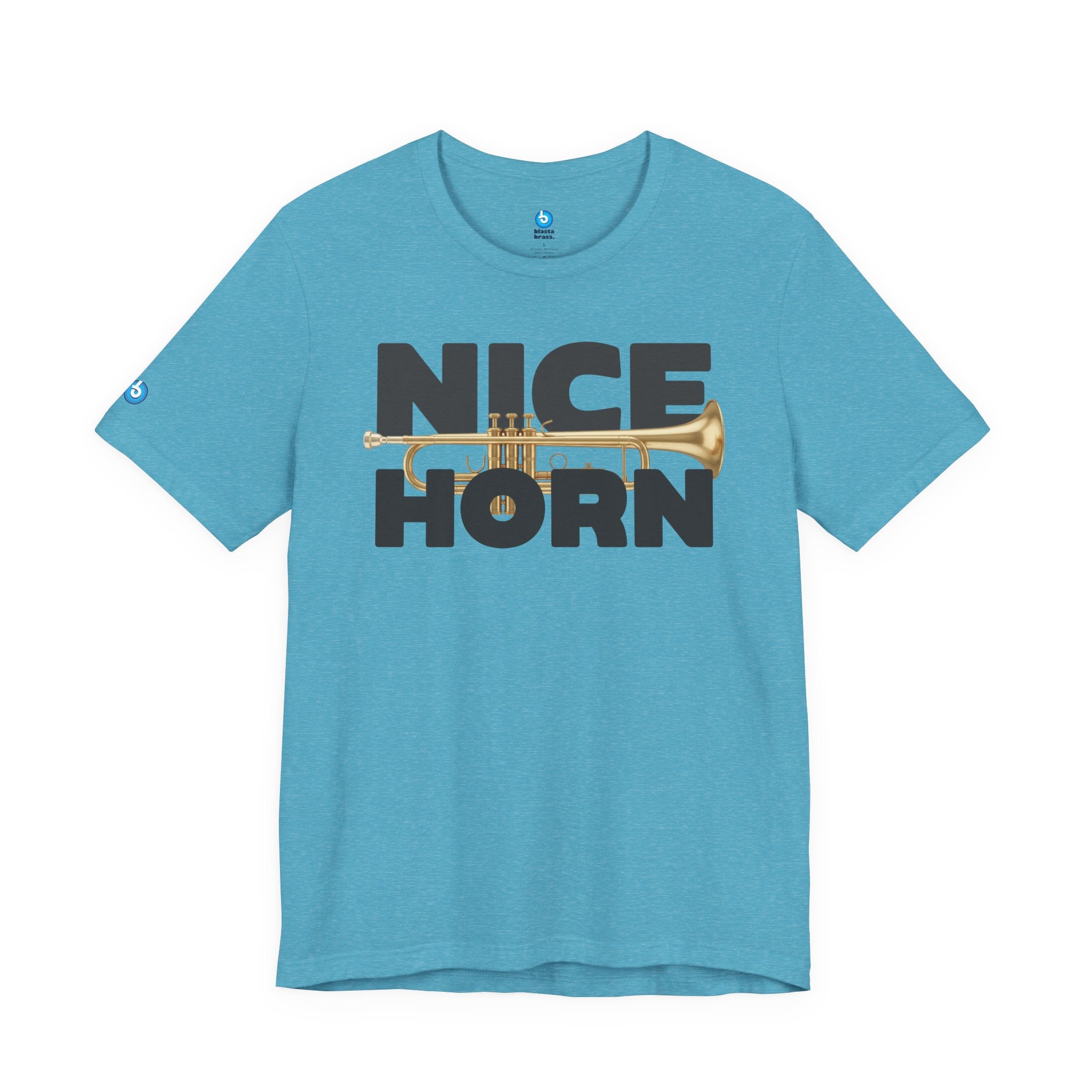 Nice Horn Trumpet Graphic T-Shirt — Brass Musician Tee
