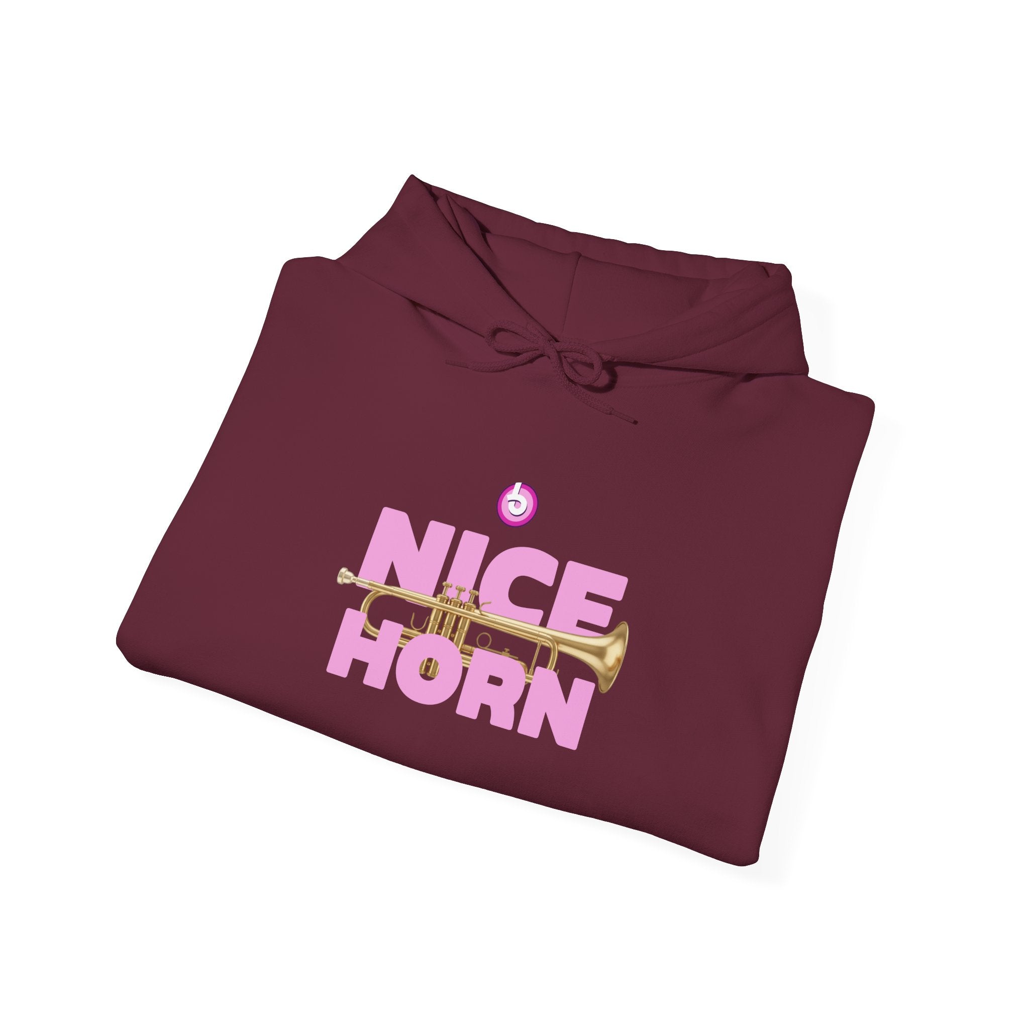 Blasta Brass "Nice Horn" Hoodie — Brass Band Slogan Sweatshirt