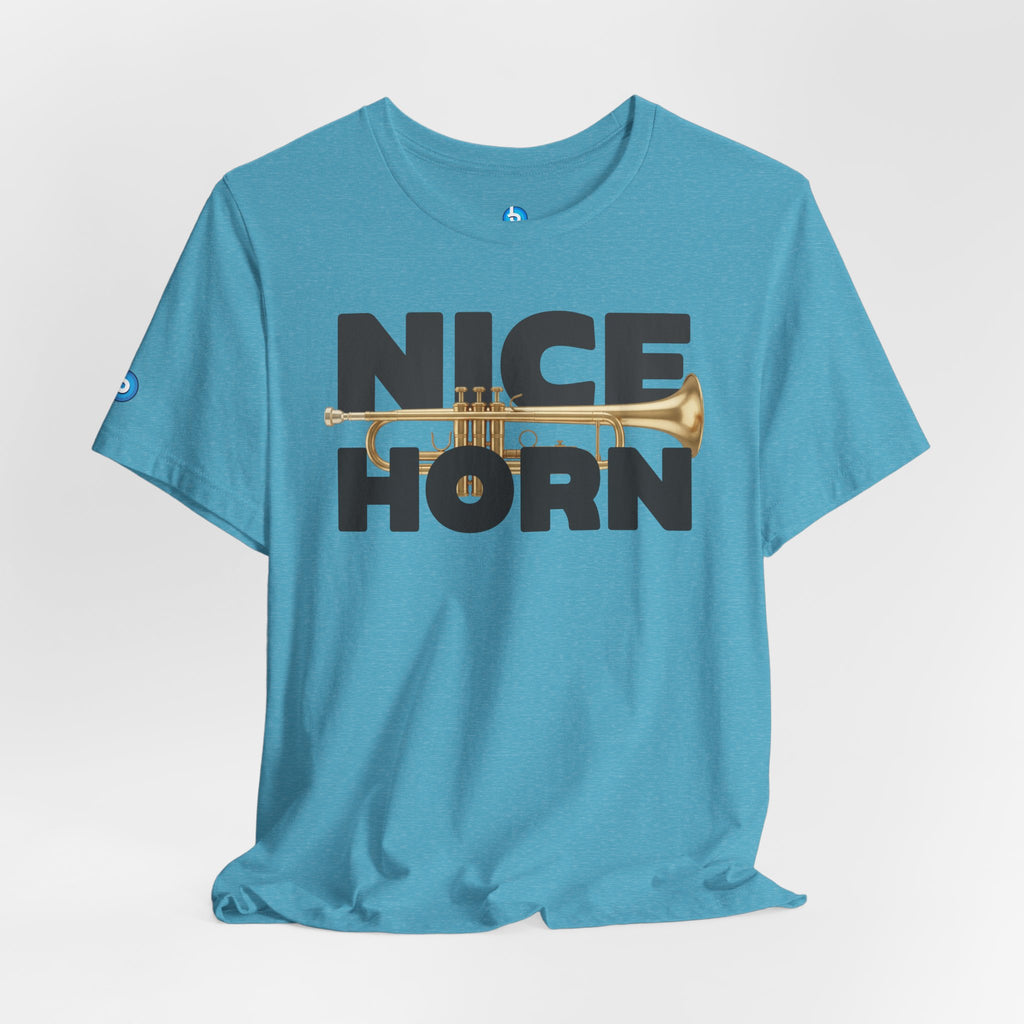 Nice Horn Trumpet Graphic T-Shirt — Brass Musician Tee