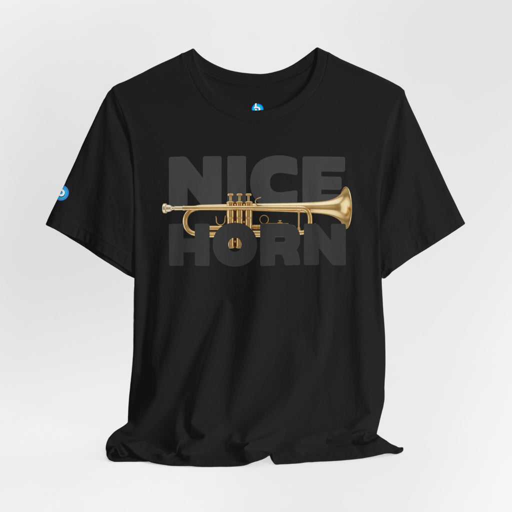 Nice Horn Trumpet Graphic T-Shirt — Brass Musician Tee