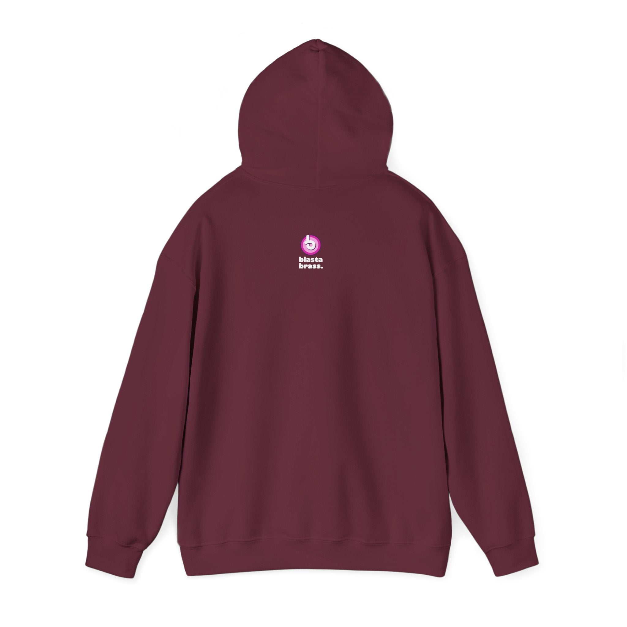 Blasta Brass "Nice Horn" Hoodie — Brass Band Slogan Sweatshirt