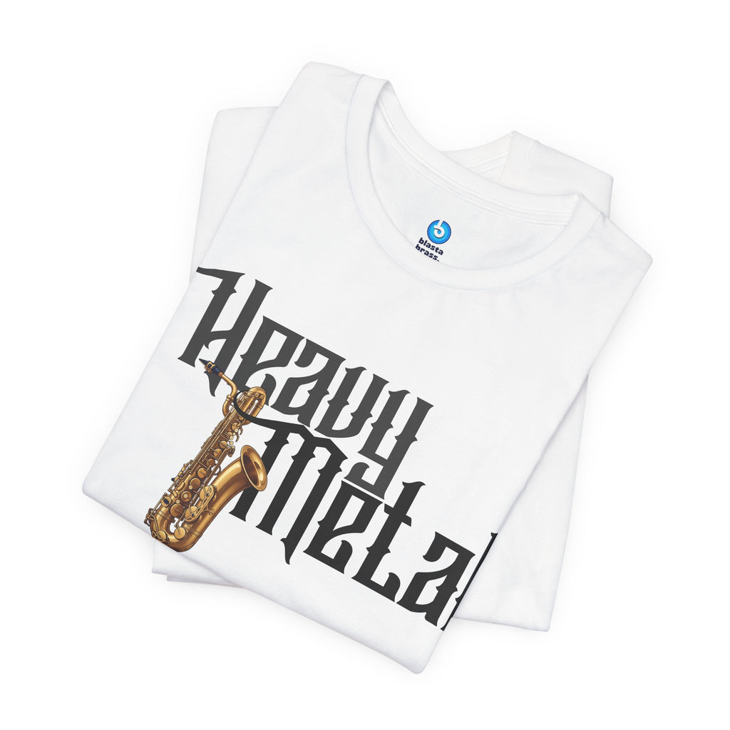 Heavy Metal Baritone Sax T-Shirt — Baritone Sax Edition