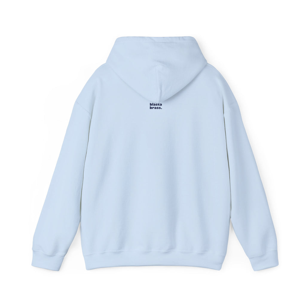 Blasta Brass "Nice Horn" Hoodie — Brass Band Slogan Sweatshirt