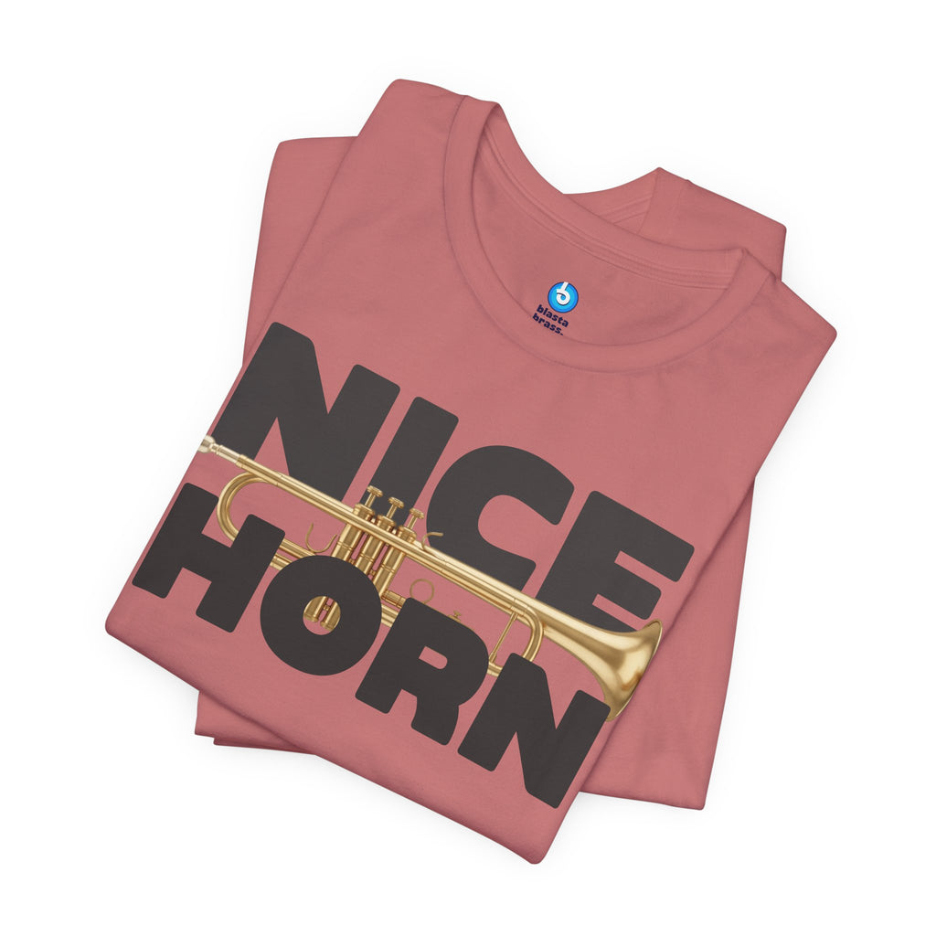 Nice Horn Trumpet Graphic T-Shirt — Brass Musician Tee